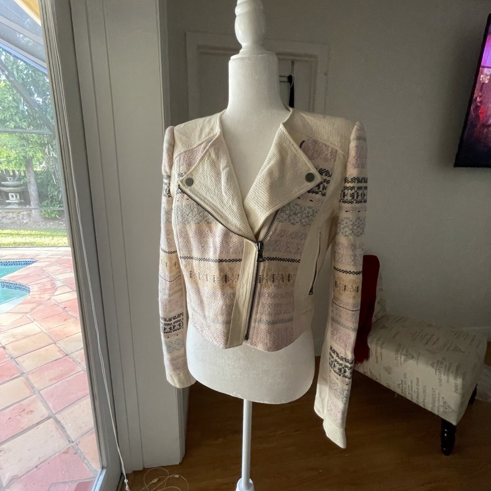 Bcbgmaxazria Zip Structured Jacket - image 4